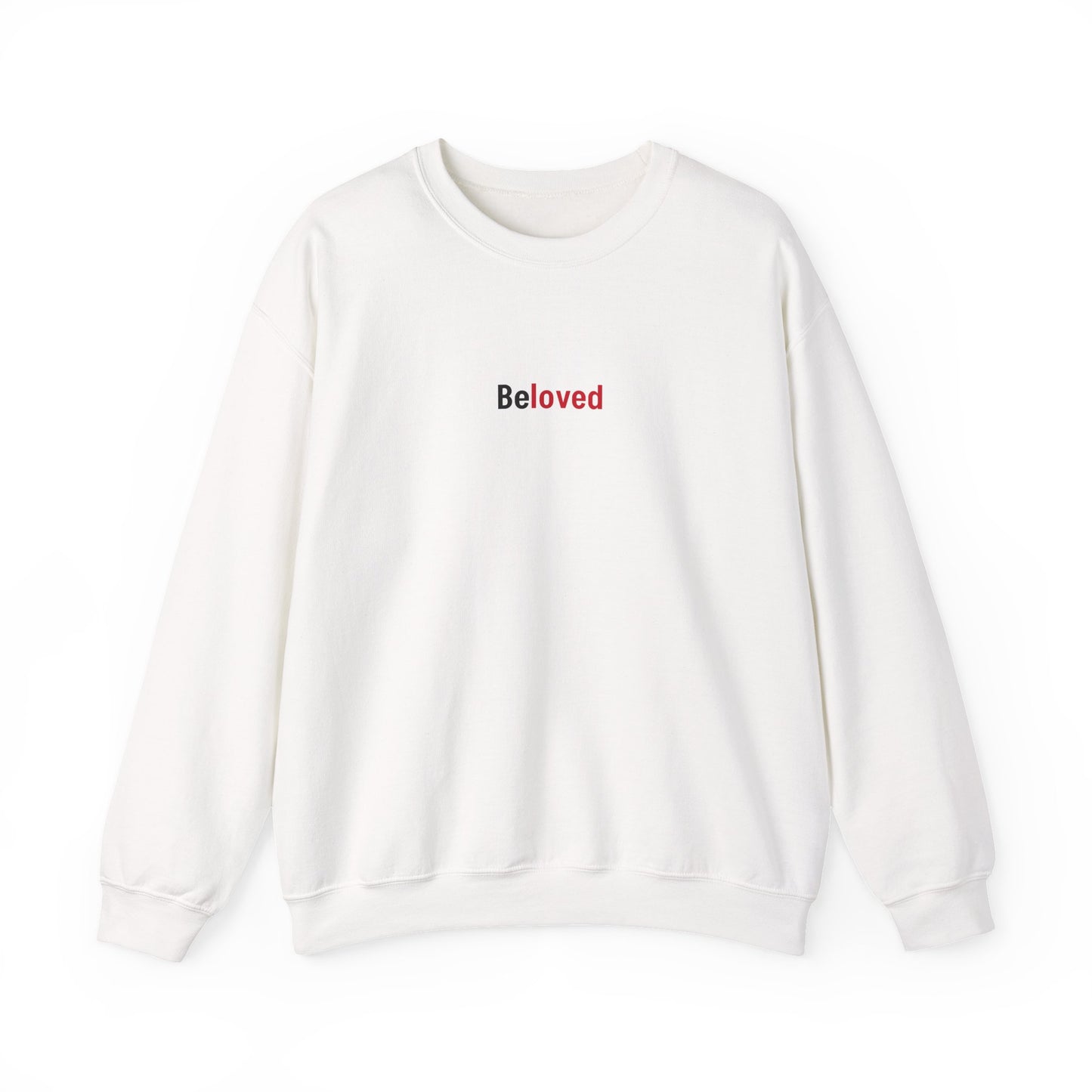 White Unisex Beloved Sweatshirt No Definition