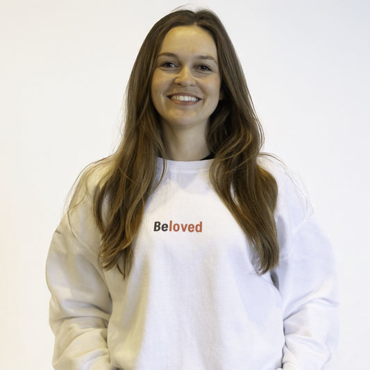 White Unisex Beloved Sweatshirt No Definition