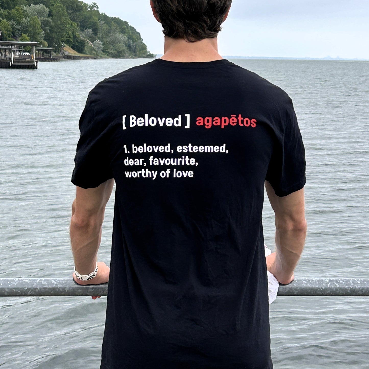Black Unisex Beloved T-Shirt w/Definition/Greek Translation