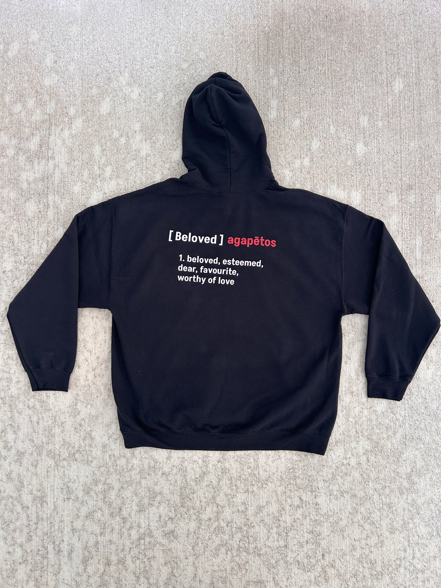 Beloved Hoodie w/Definition/Greek Translation