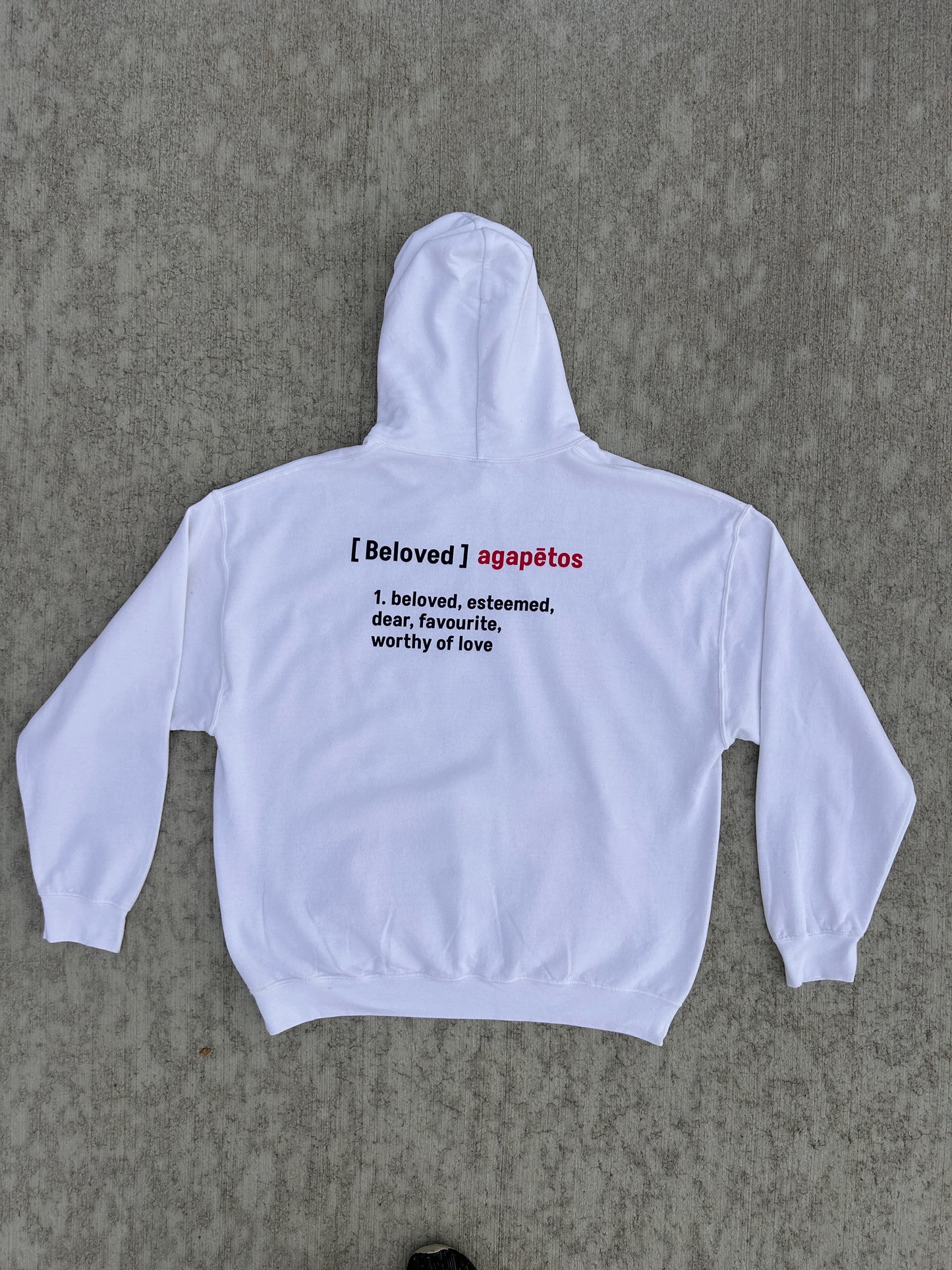 Beloved Hoodie w/Definition/Greek Translation