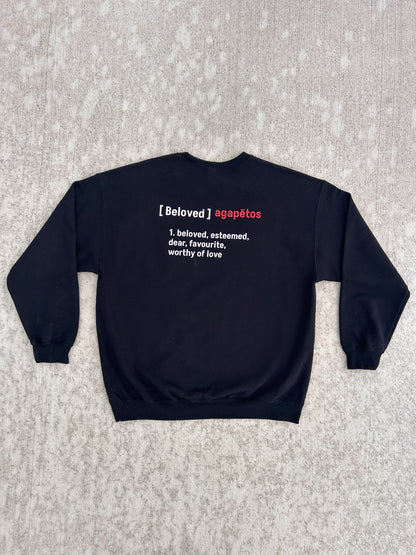 Beloved Sweatshirt w/Definition/Greek Translation