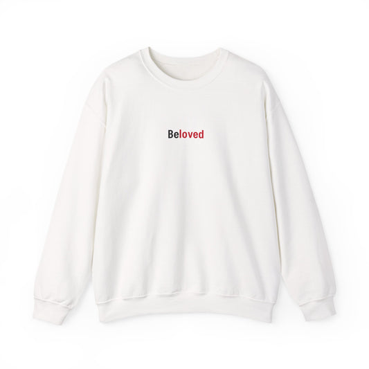 White Unisex Beloved Sweatshirt No Definition