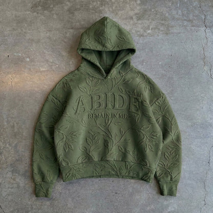 ABIDE - REMAIN IN ME Olive Green Hoodie