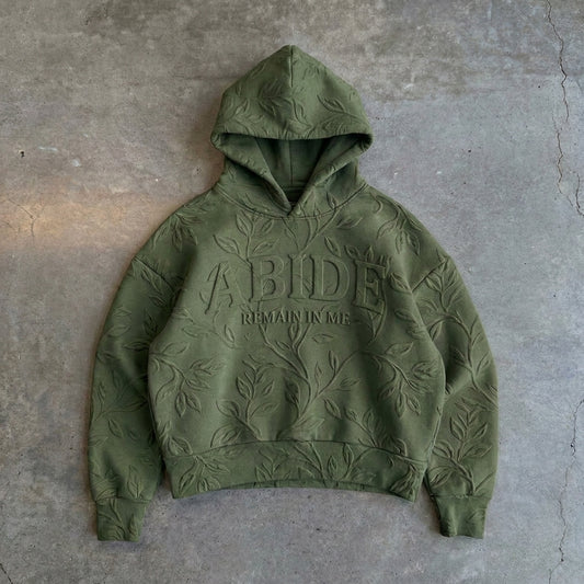 ABIDE - REMAIN IN ME Olive Green Hoodie