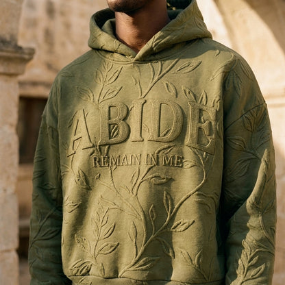 ABIDE - REMAIN IN ME Olive Green Hoodie