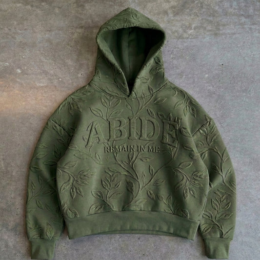 ABIDE - REMAIN IN ME Olive Green Hoodie