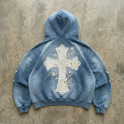 BELOVED - Heirloom Fade Rhintestone Hoodie